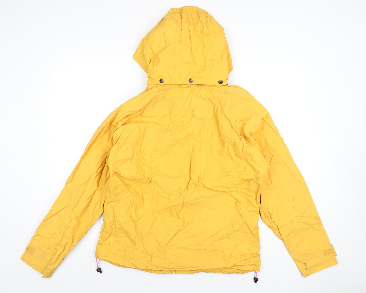 Lazy Jacks Womens Yellow Rain Coat Coat Size M Zip