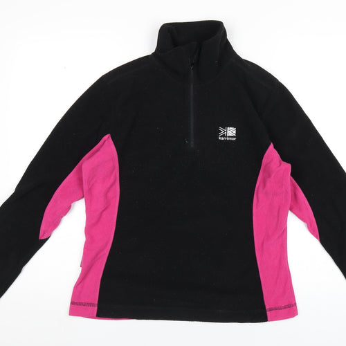 Karrimor Womens Black Polyester Pullover Sweatshirt Size 12 Zip