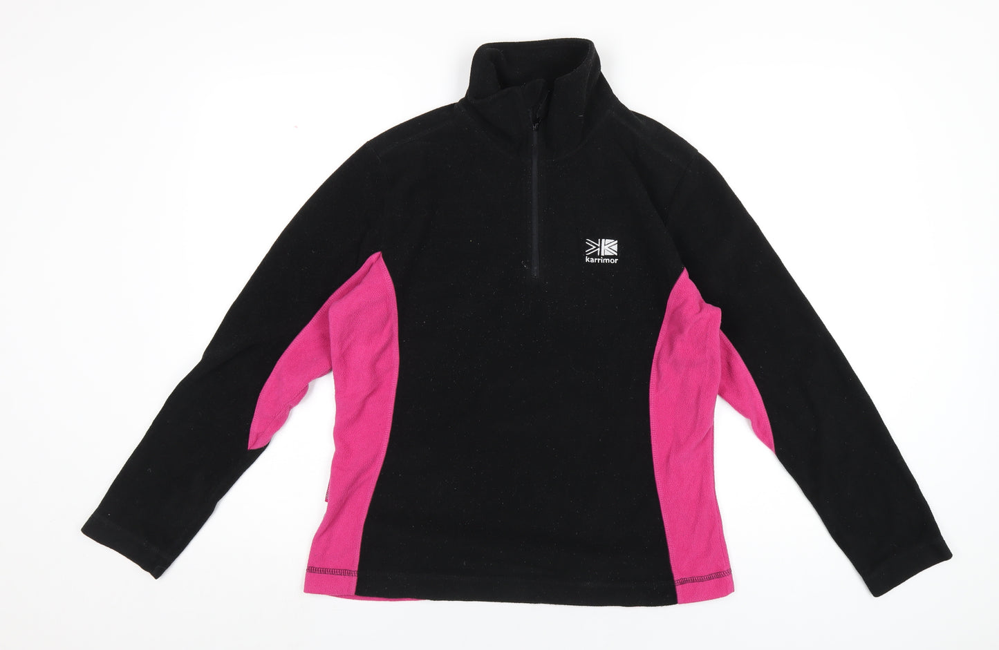 Karrimor Womens Black Polyester Pullover Sweatshirt Size 12 Zip