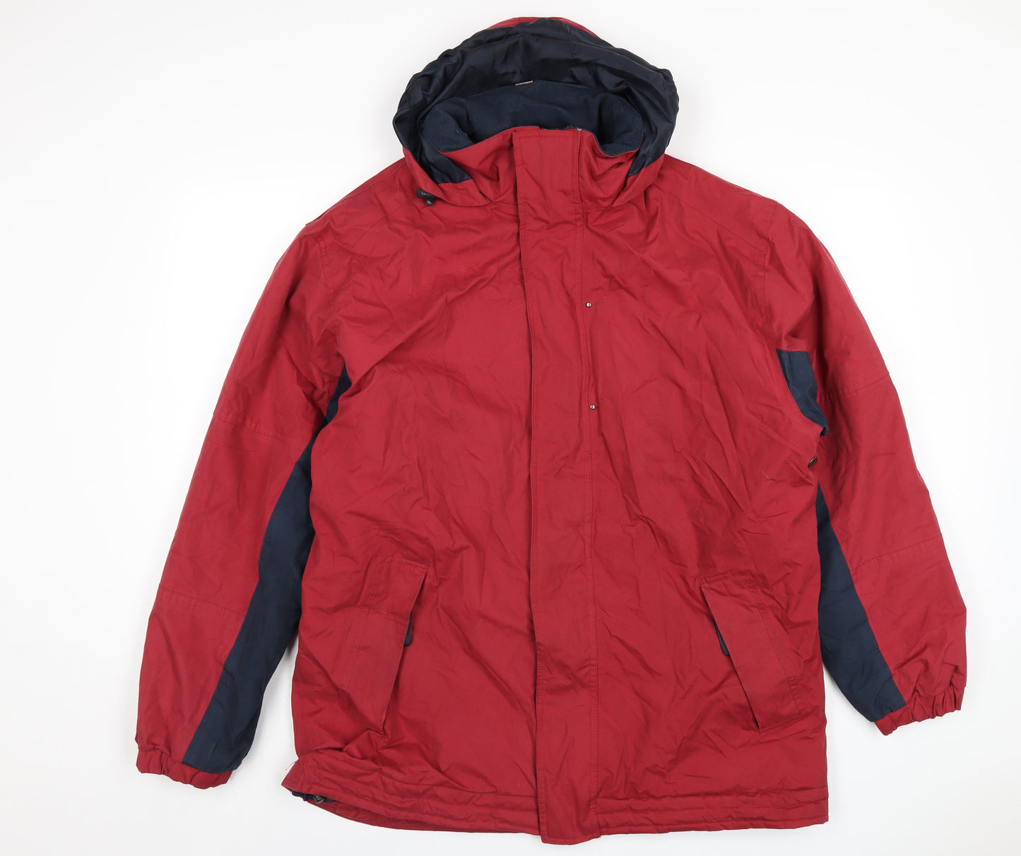 Hawkshead Mens Red Rain Coat Coat Size L Zip