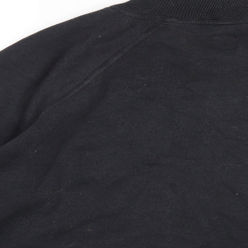 DASH Womens Black Cotton Pullover Sweatshirt Size XS Pullover