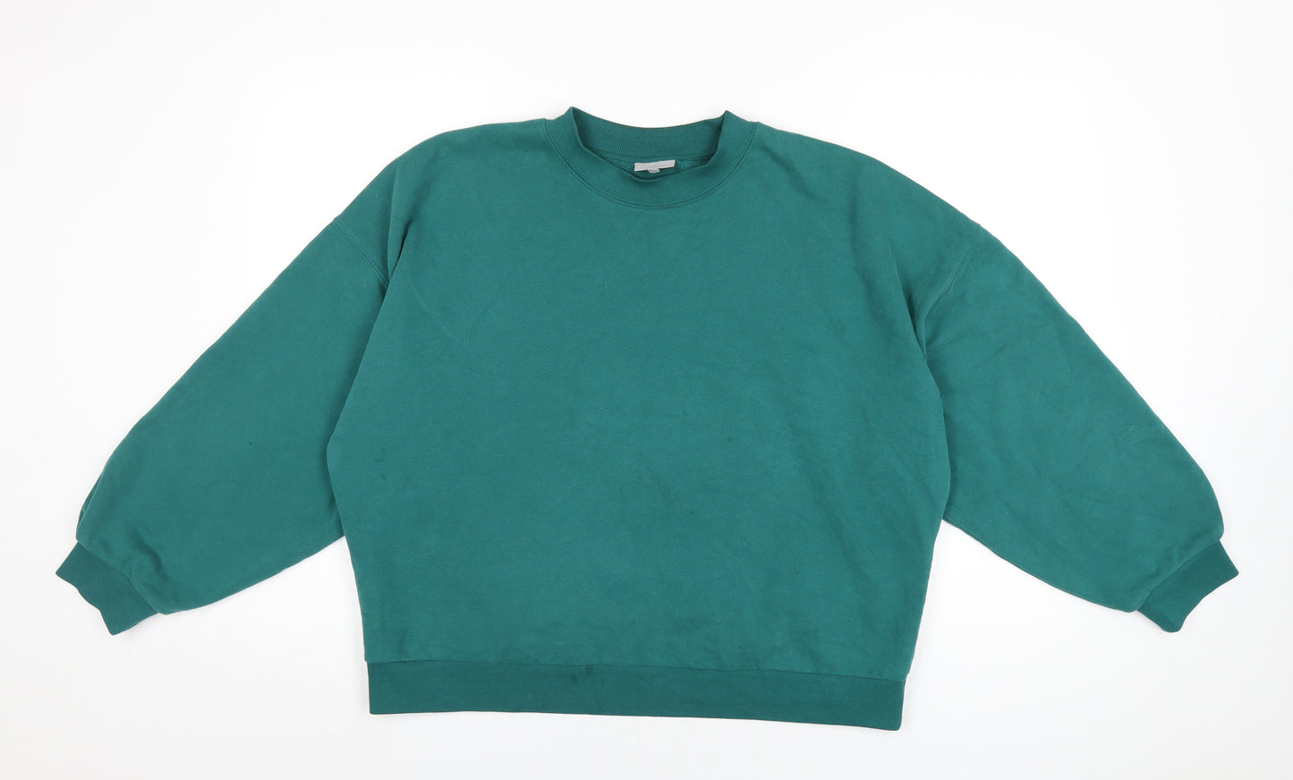 Oliver Bonas Womens Green Cotton Pullover Sweatshirt Size 14 Pullover