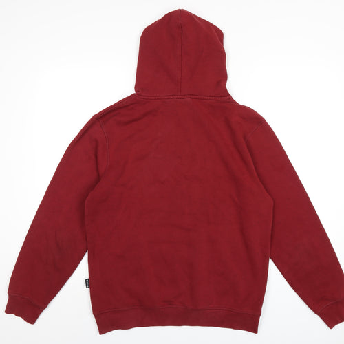 NICCE Mens Red Cotton Pullover Hoodie Size M