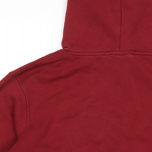 NICCE Mens Red Cotton Pullover Hoodie Size M