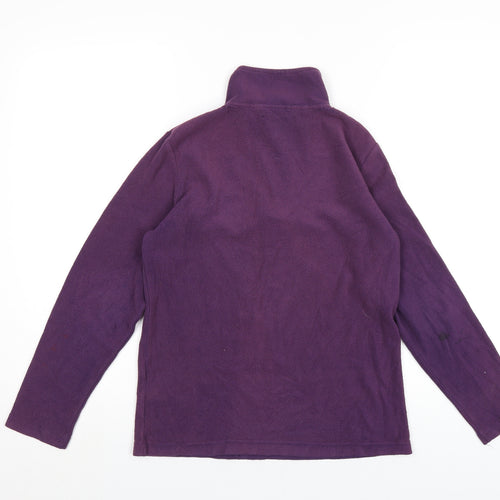 Freedom Trail Womens Purple Polyester Pullover Sweatshirt Size 6 Zip