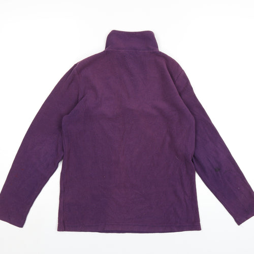 Freedom Trail Womens Purple Polyester Pullover Sweatshirt Size 6 Zip