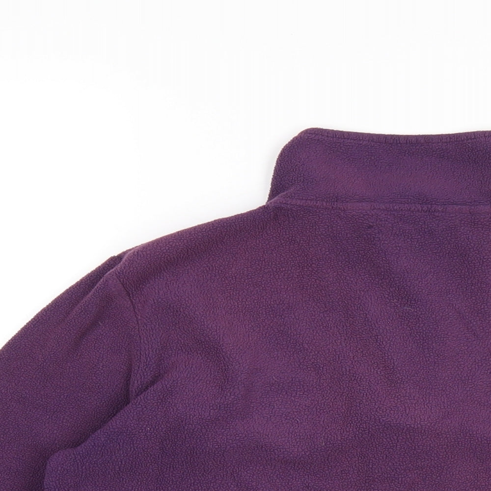 Freedom Trail Womens Purple Polyester Pullover Sweatshirt Size 6 Zip