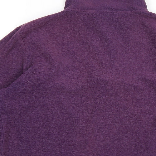 Freedom Trail Womens Purple Polyester Pullover Sweatshirt Size 6 Zip