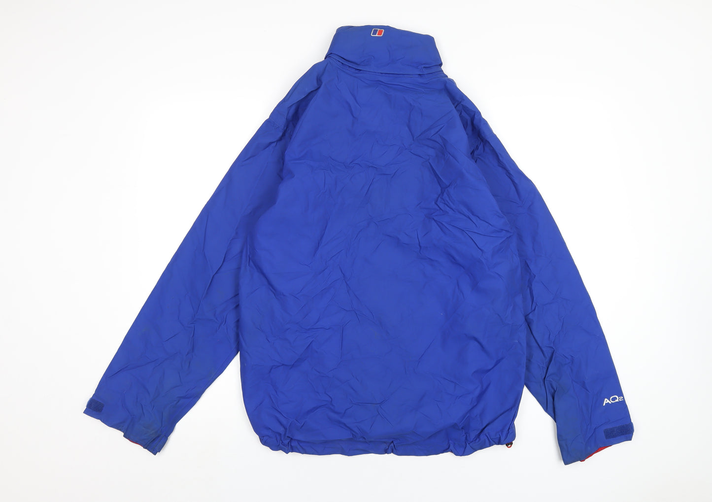 Berghaus Mens Blue Rain Coat Coat Size S Zip