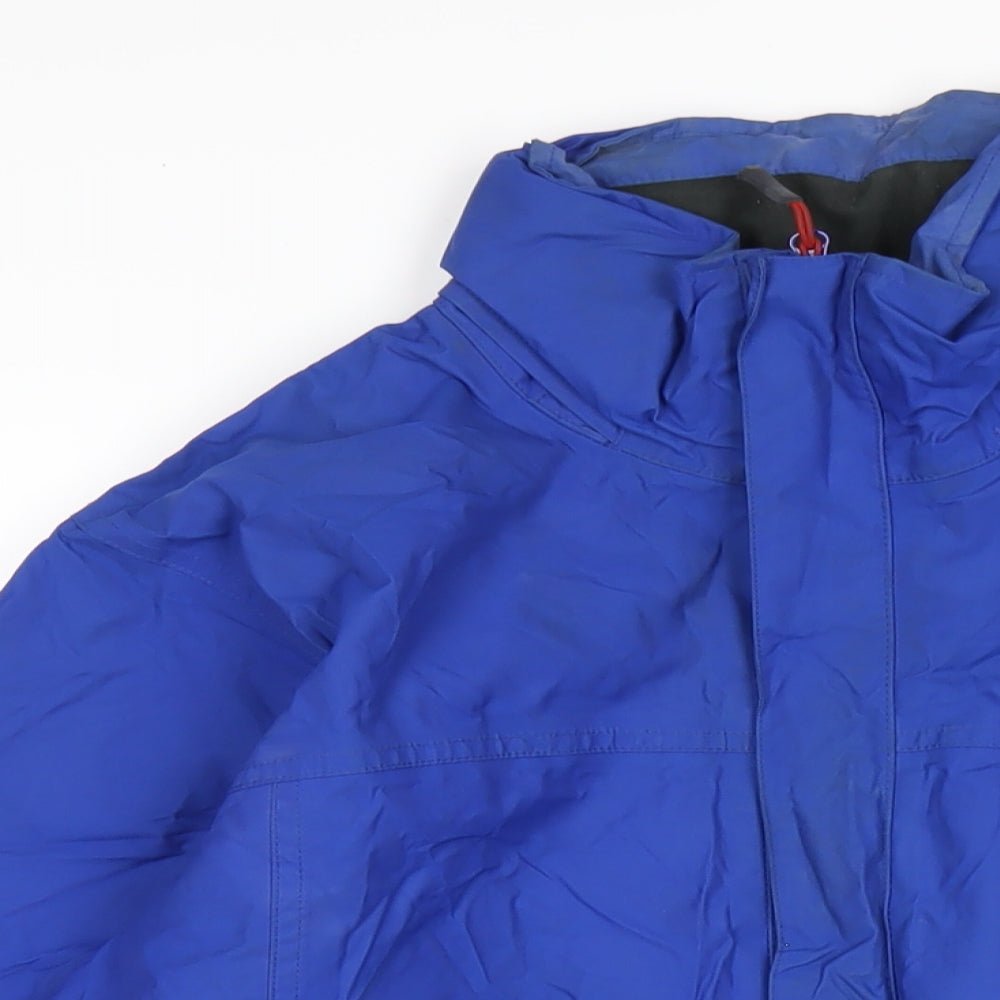 Berghaus Mens Blue Rain Coat Coat Size S Zip