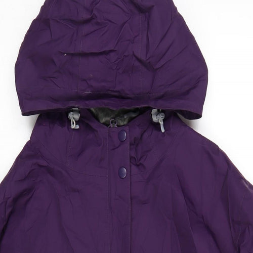 Peter Storm Womens Purple Rain Coat Coat Size 18 Zip