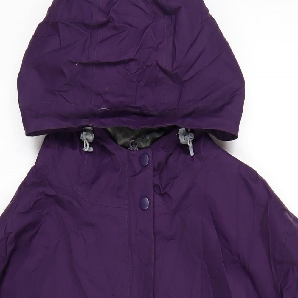 Peter Storm Womens Purple Rain Coat Coat Size 18 Zip