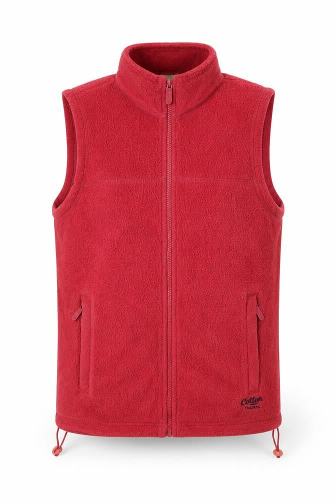 Cotton Traders Womens Pink Gilet Waistcoat Size 10 Zip