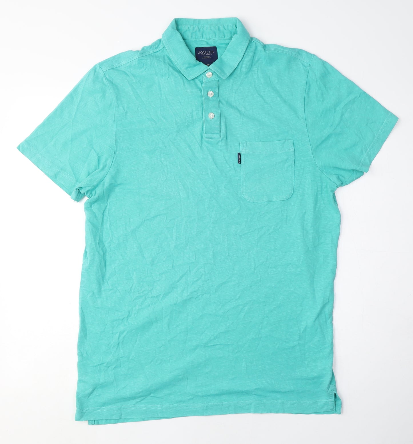 Joules Men's Green Polo Shirt, M, Short Sleeve Cotton