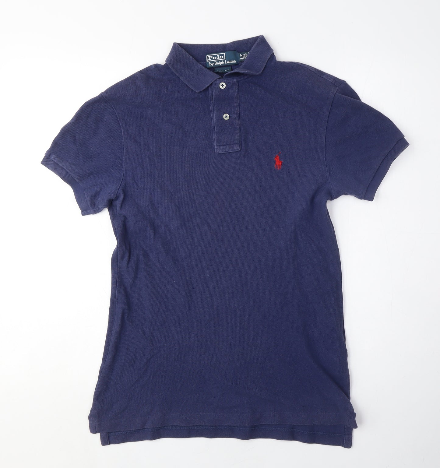 Ralph Lauren Men's Blue Slim Fit Polo Shirt Size S