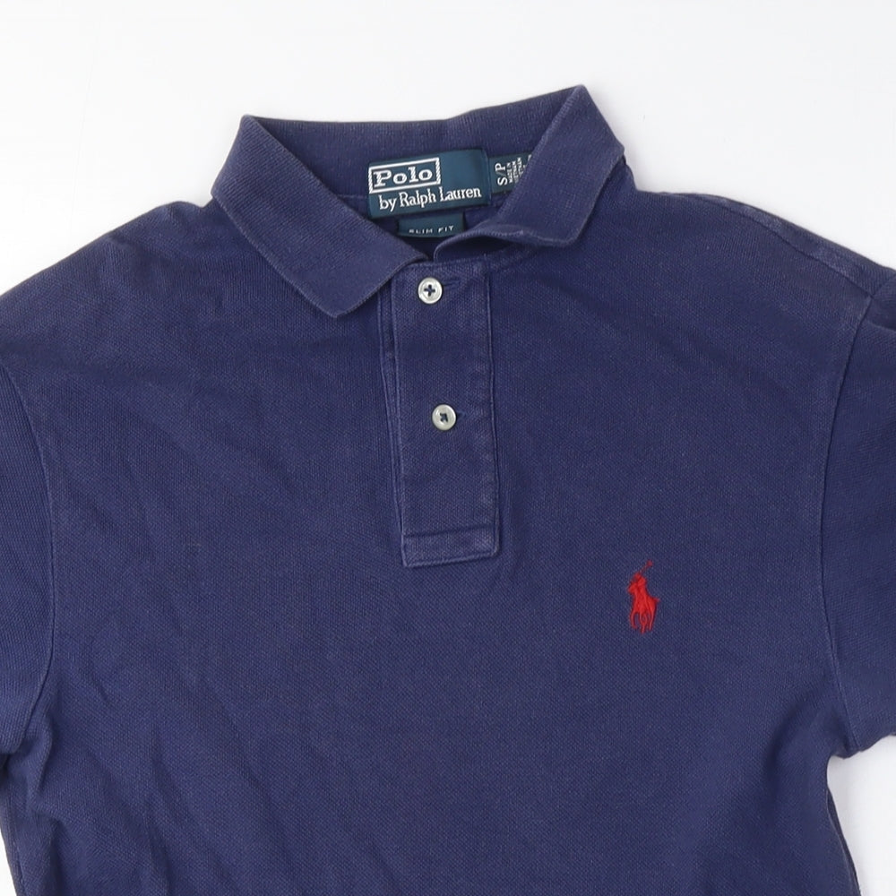 Ralph Lauren Men's Blue Slim Fit Polo Shirt Size S