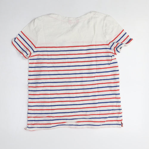 Joules Women's Multicoloured Striped T-Shirt - M, Nautical