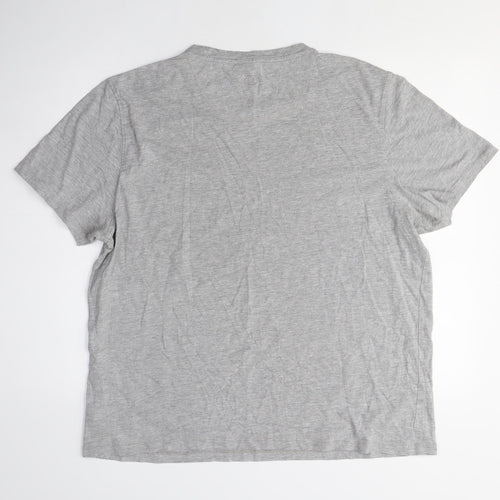 FatFace Men's Grey Graphic Print T-Shirt, Size L, Casual