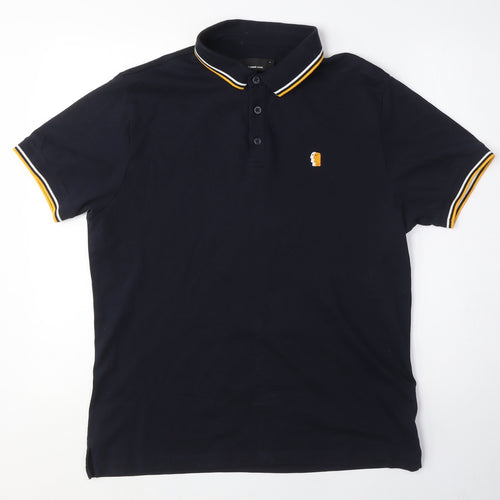 Zadig & Voltaire Men's Black Polo Shirt - Size L