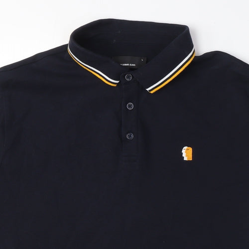 Zadig & Voltaire Men's Black Polo Shirt - Size L