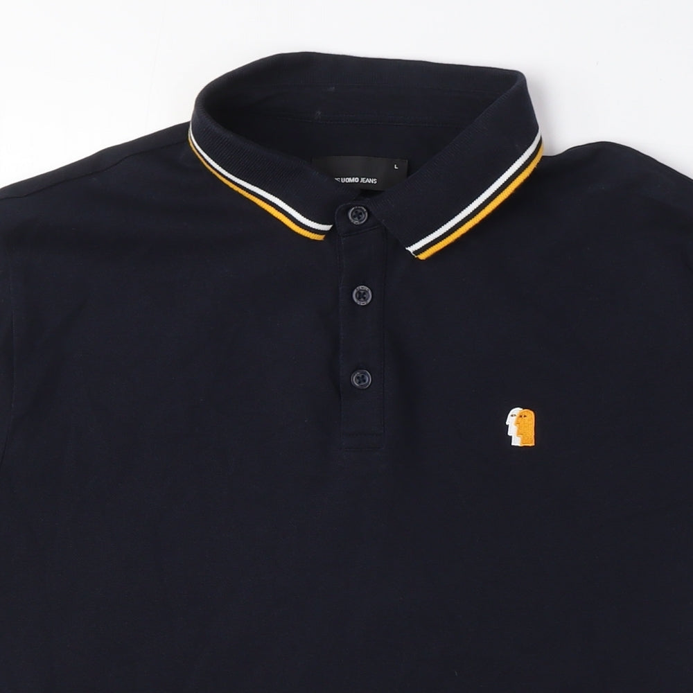 Zadig & Voltaire Men's Black Polo Shirt - Size L