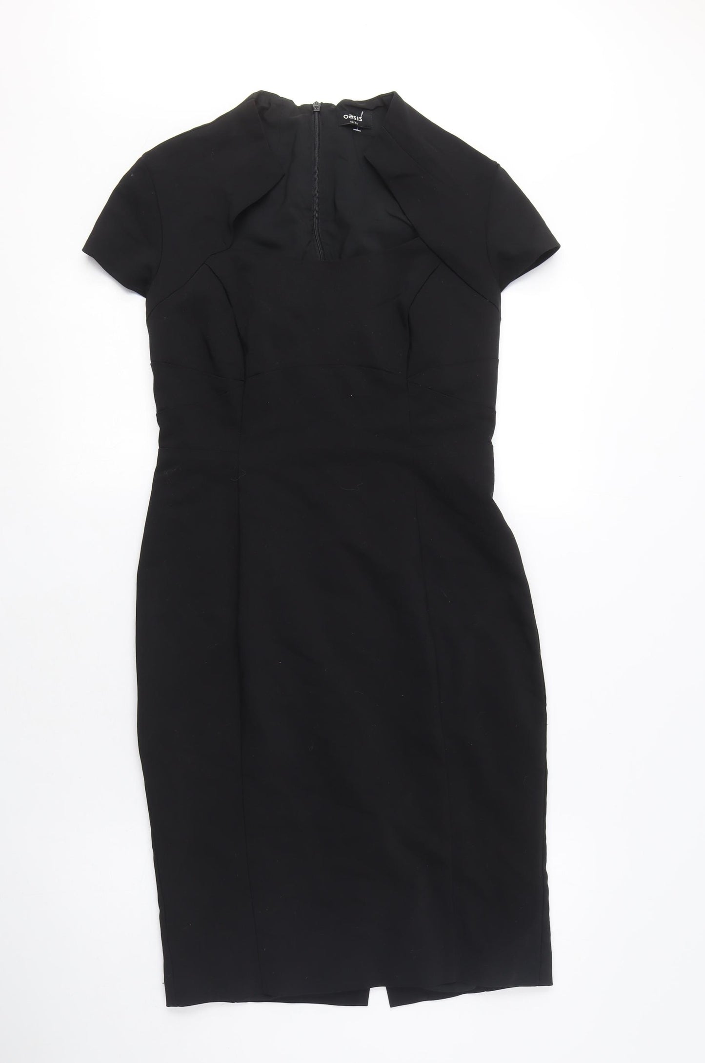 Oasis Women's Black Sheath Dress Size 12