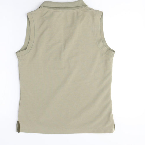 Rohan Women's Beige Sleeveless Polo - XS