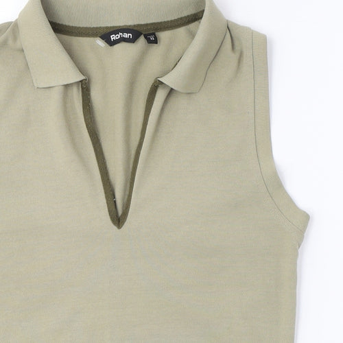 Rohan Women's Beige Sleeveless Polo - XS