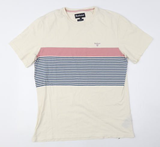 Barbour Men's Ivory Multicoloured L Classic T-Shirt