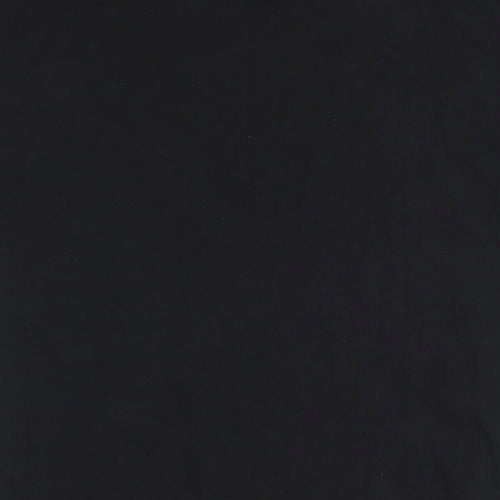 Illusive London Unisex Black Floral T-Shirt M Casual