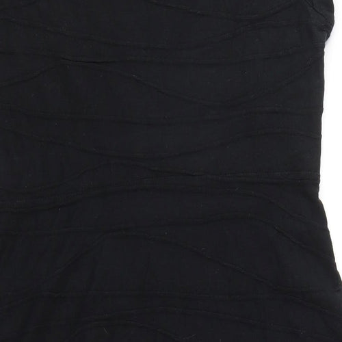 Women's Rocha John Rocha Black Stretch Jersey Skater Dress, M