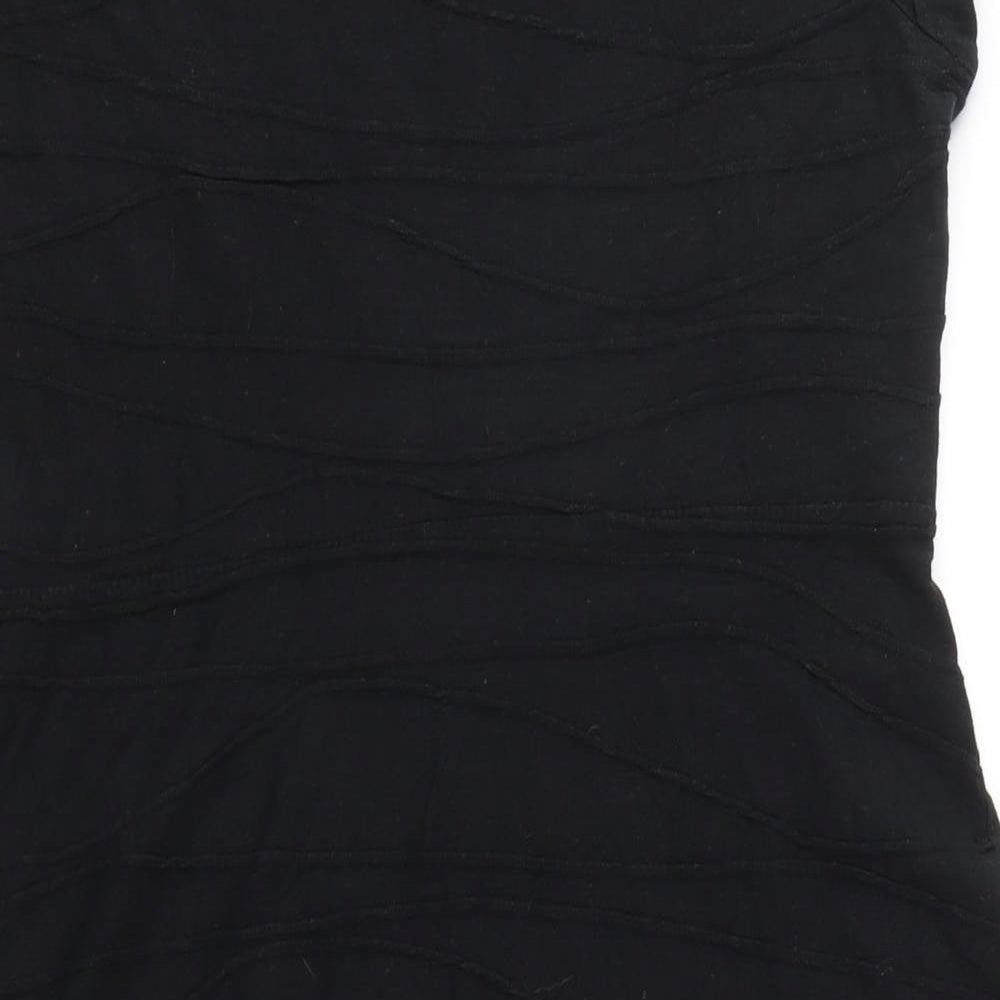 Women's Rocha John Rocha Black Stretch Jersey Skater Dress, M