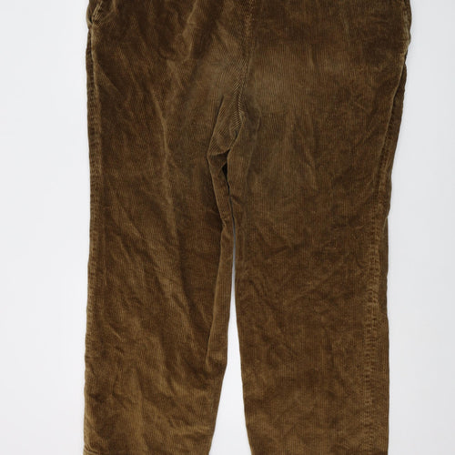 Alpendale Mens Brown Cotton Trousers Size 44 in L28 in Regular Button