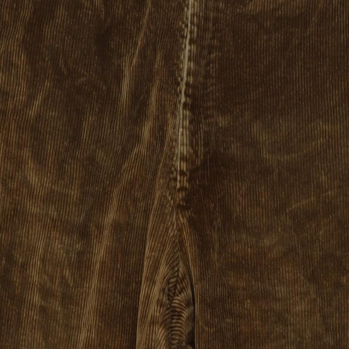 Alpendale Mens Brown Cotton Trousers Size 44 in L28 in Regular Button