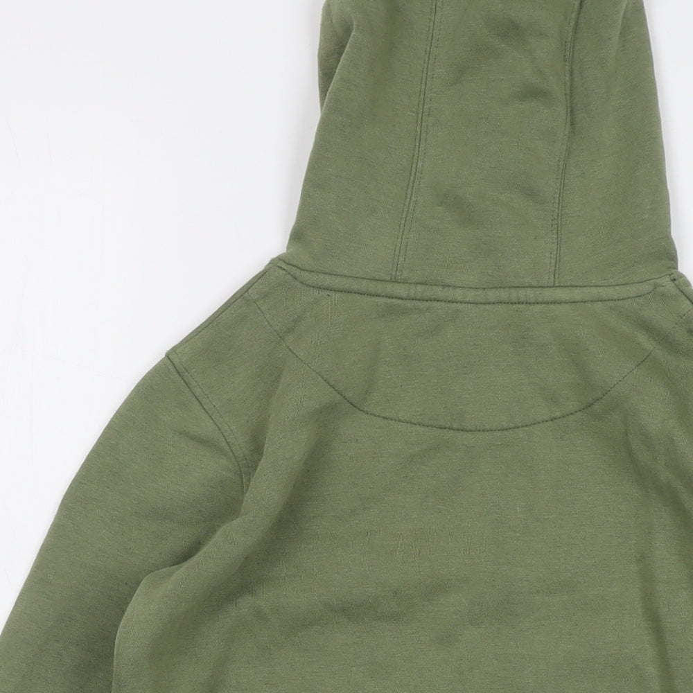 Russell Athletic Boys Green Cotton Pullover Hoodie Size 8-9 Years Pullover - Logo