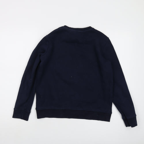 Tommy Hilfiger Womens Blue Cotton Pullover Sweatshirt Size S Pullover - Logo