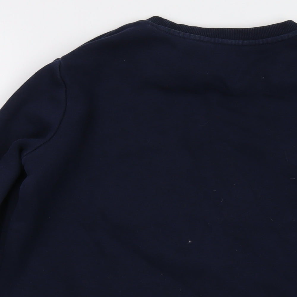 Tommy Hilfiger Womens Blue Cotton Pullover Sweatshirt Size S Pullover - Logo