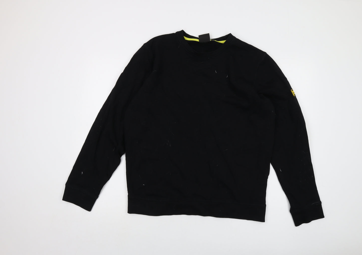 Barbour Mens Black Cotton Pullover Sweatshirt Size L