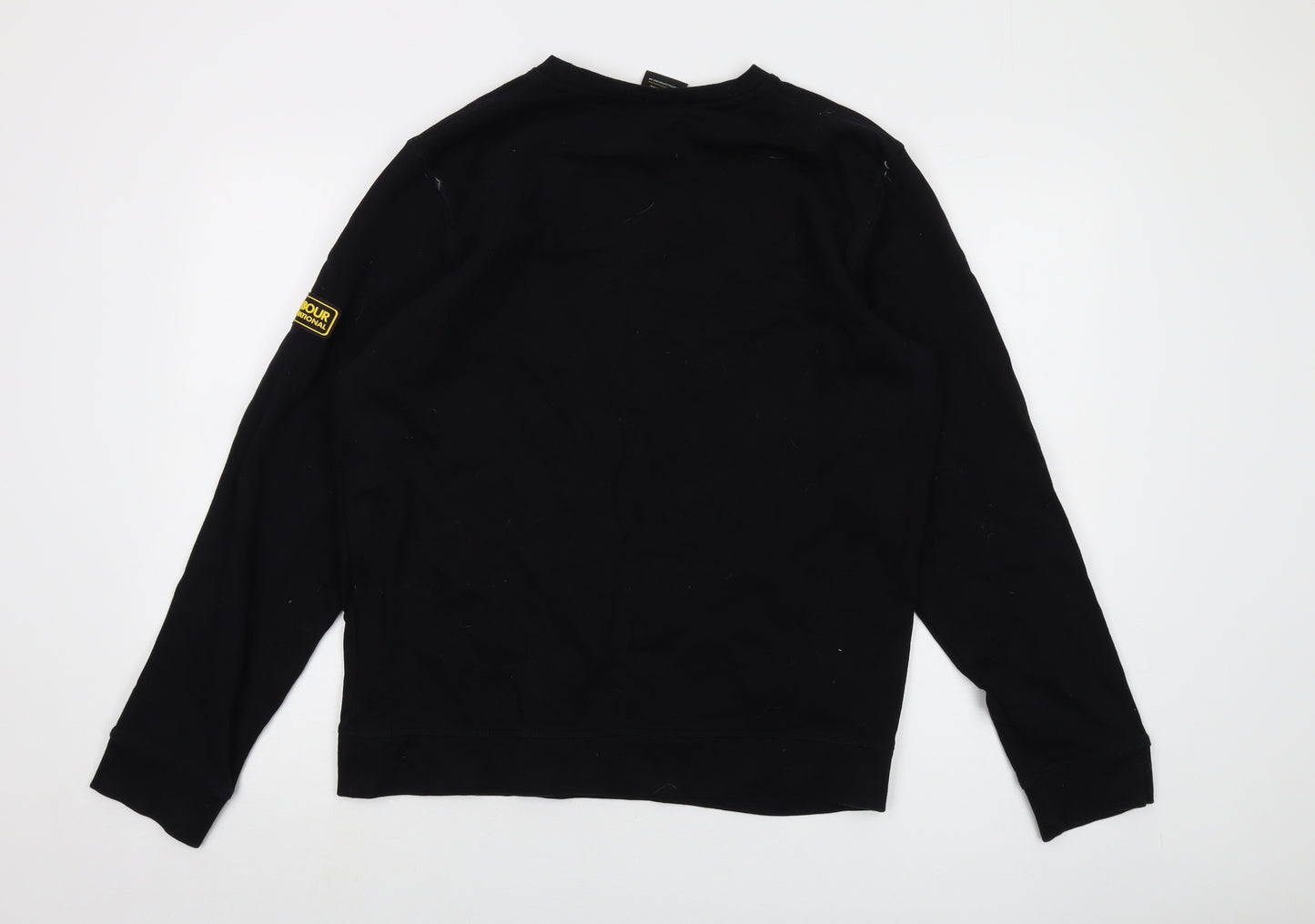 Barbour Mens Black Cotton Pullover Sweatshirt Size L