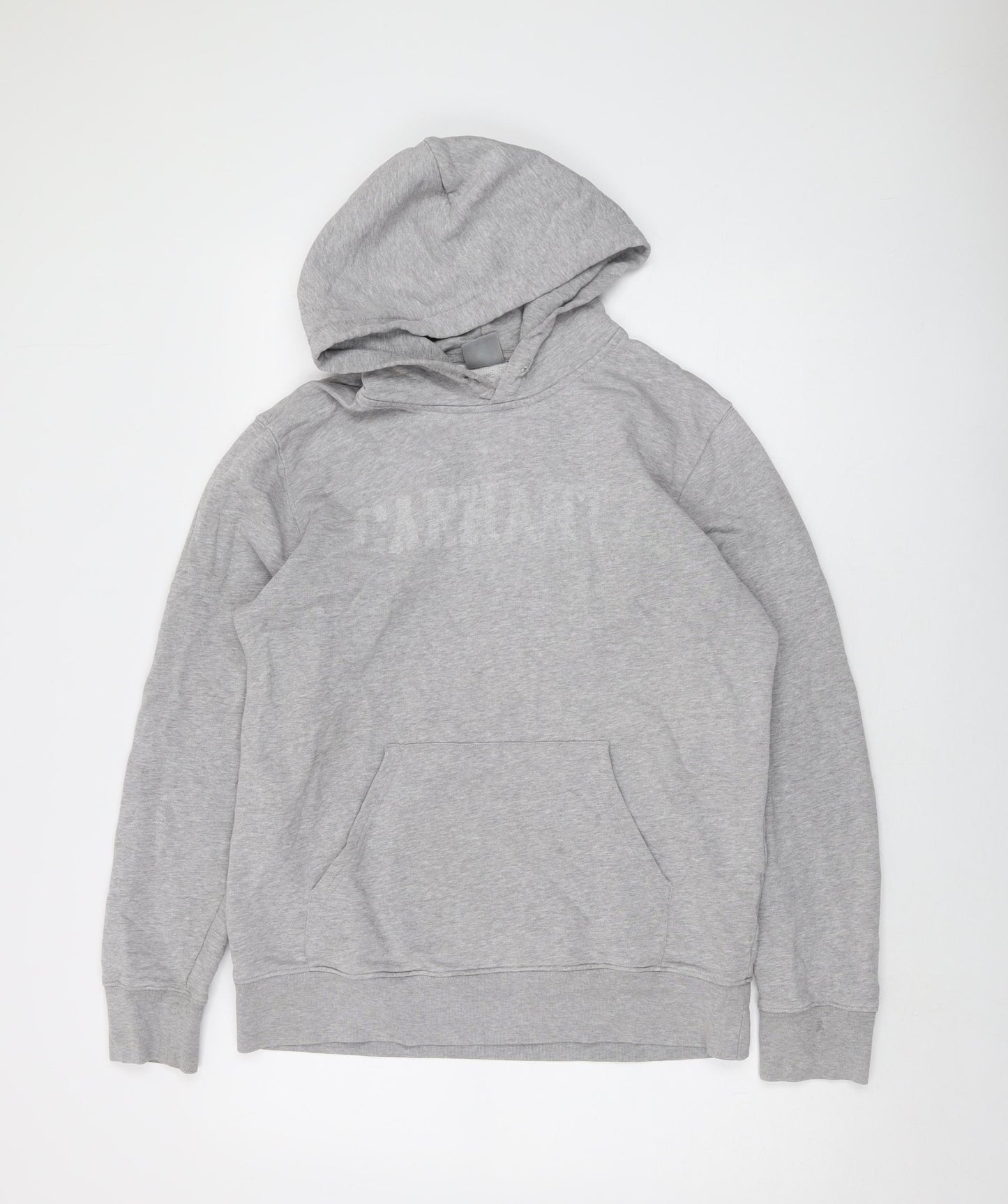 Carhartt Mens Grey Cotton Pullover Hoodie Size M