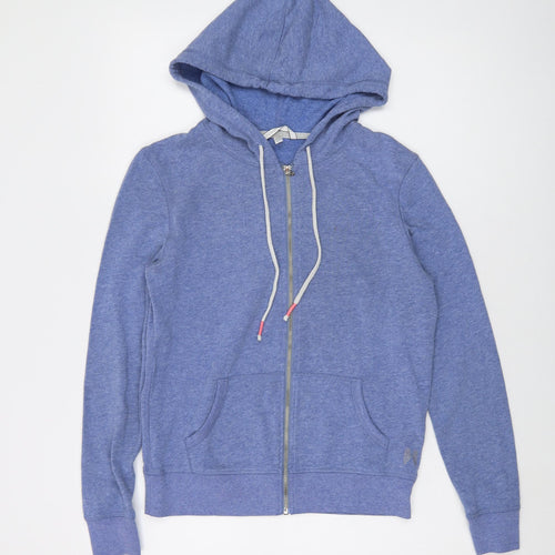 Victoria's Secret Womens Blue Cotton Full Zip Hoodie Size XS Zip