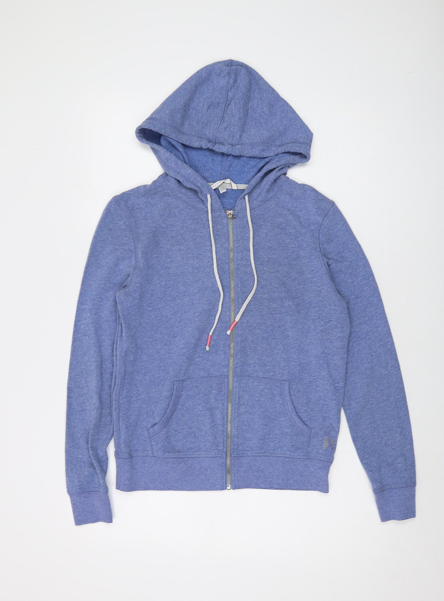 Victoria's Secret Womens Blue Cotton Full Zip Hoodie Size XS Zip