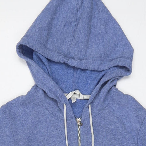 Victoria's Secret Womens Blue Cotton Full Zip Hoodie Size XS Zip