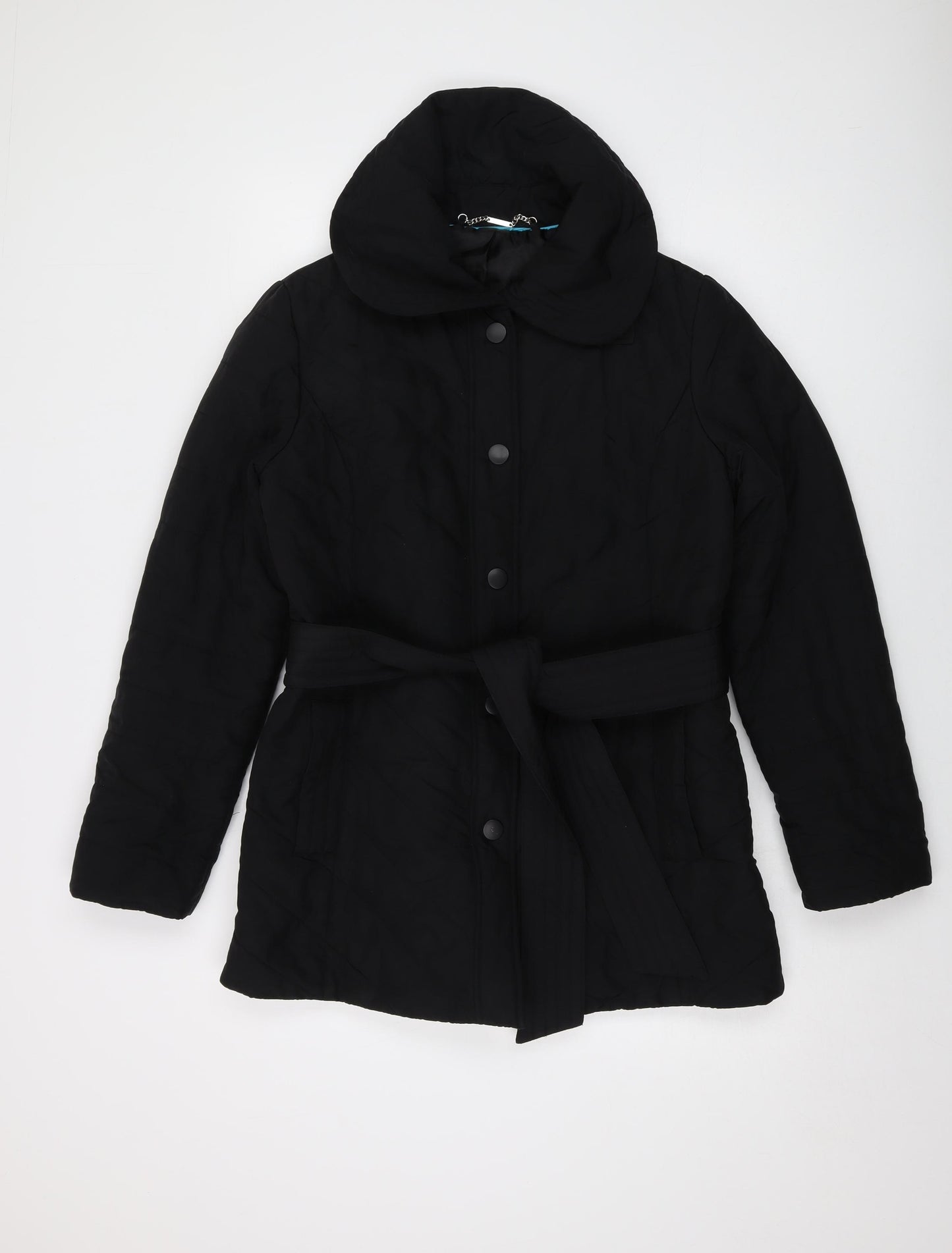 Laura Ashley Womens Black Jacket Size 14 Zip