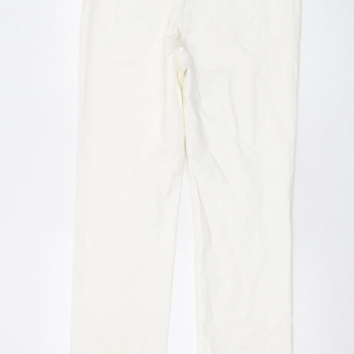 Betty Barclay Womens Ivory Cotton Straight Jeans Size 16 L33 in Regular Button