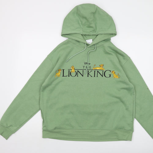 Disney Womens Green Polyester Pullover Hoodie Size 12 Pullover - The Lion King