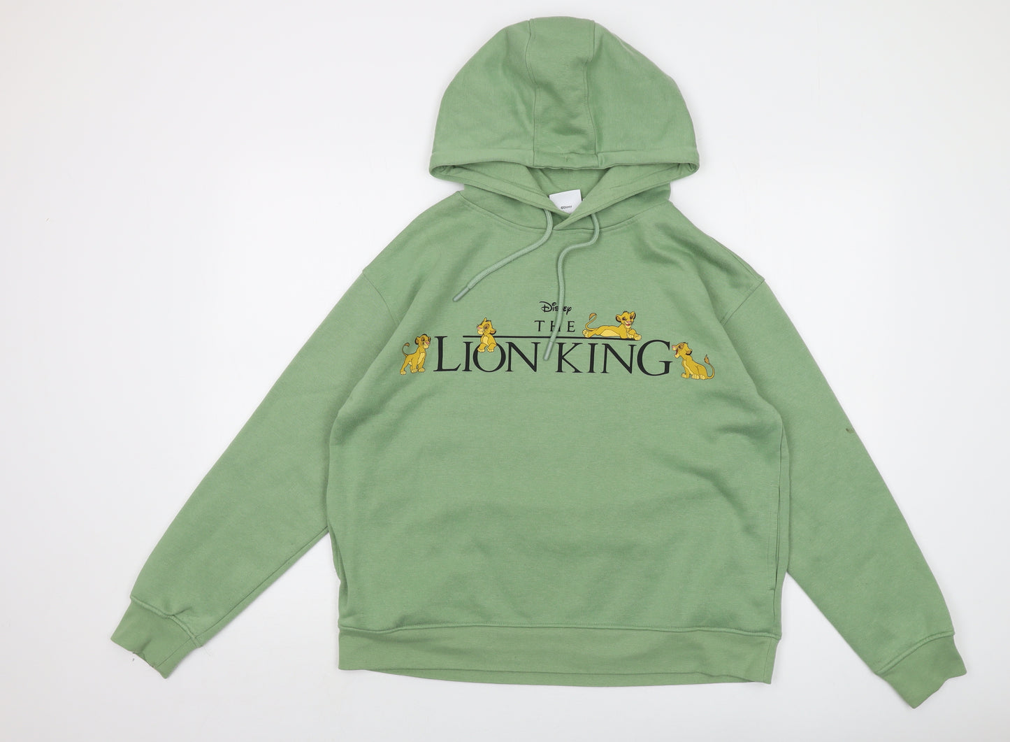 Disney Womens Green Polyester Pullover Hoodie Size 12 Pullover - The Lion King