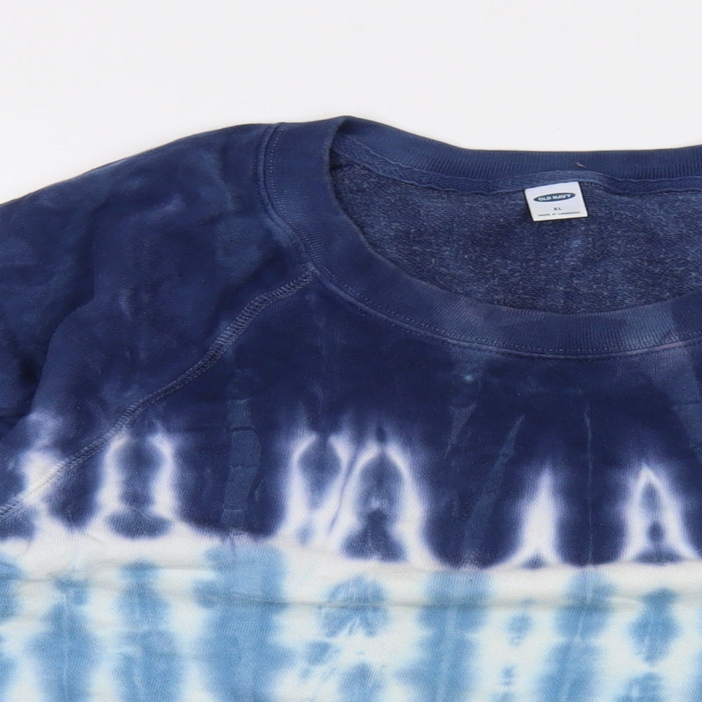 Old Navy Womens Blue Cotton Pullover Sweatshirt Size XL Pullover