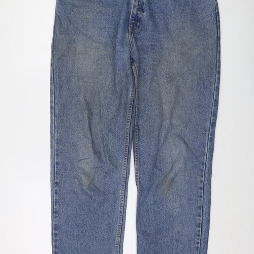 Matinee Mens Blue Cotton Straight Jeans Size 36 in L29 in Regular Button