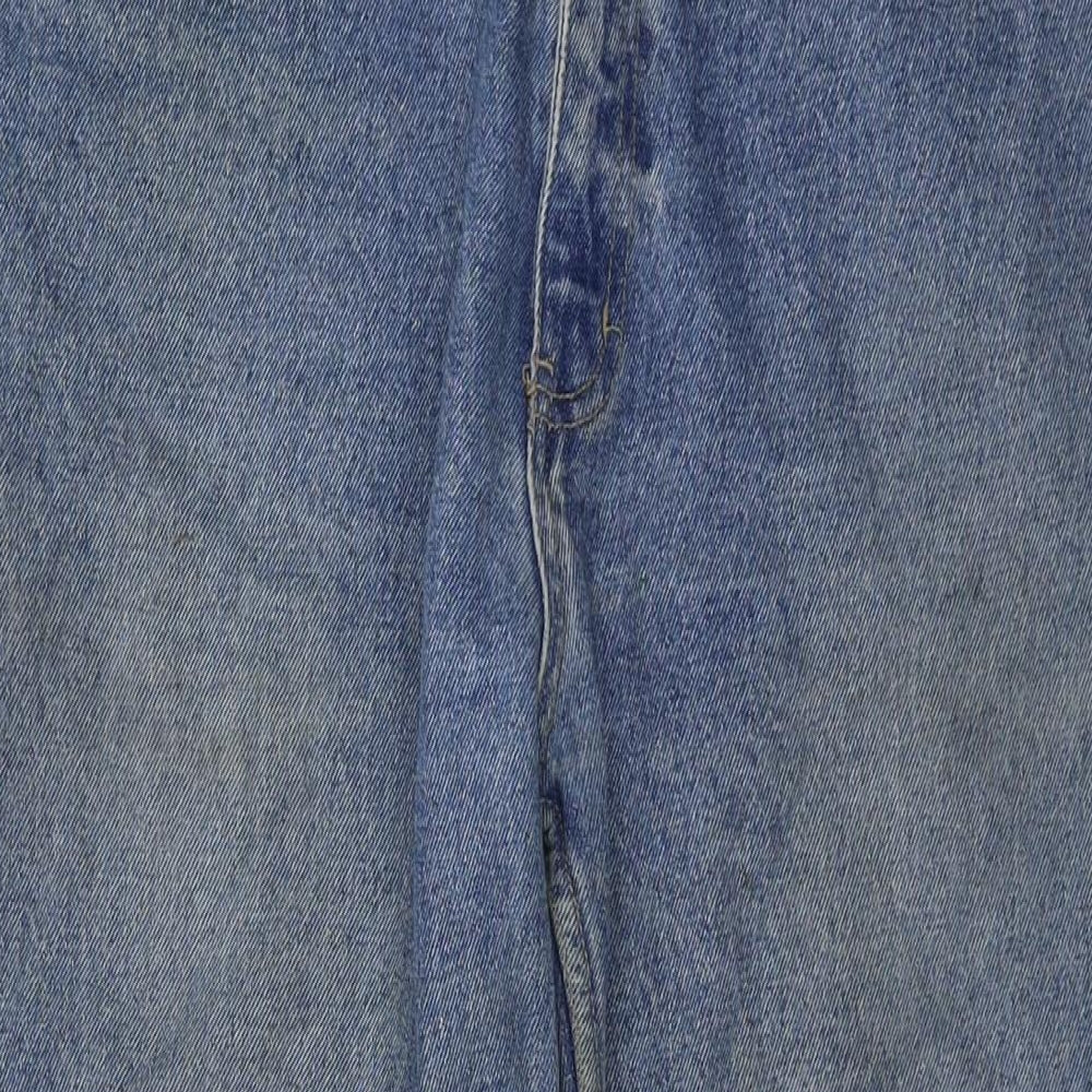 Matinee Mens Blue Cotton Straight Jeans Size 36 in L29 in Regular Button